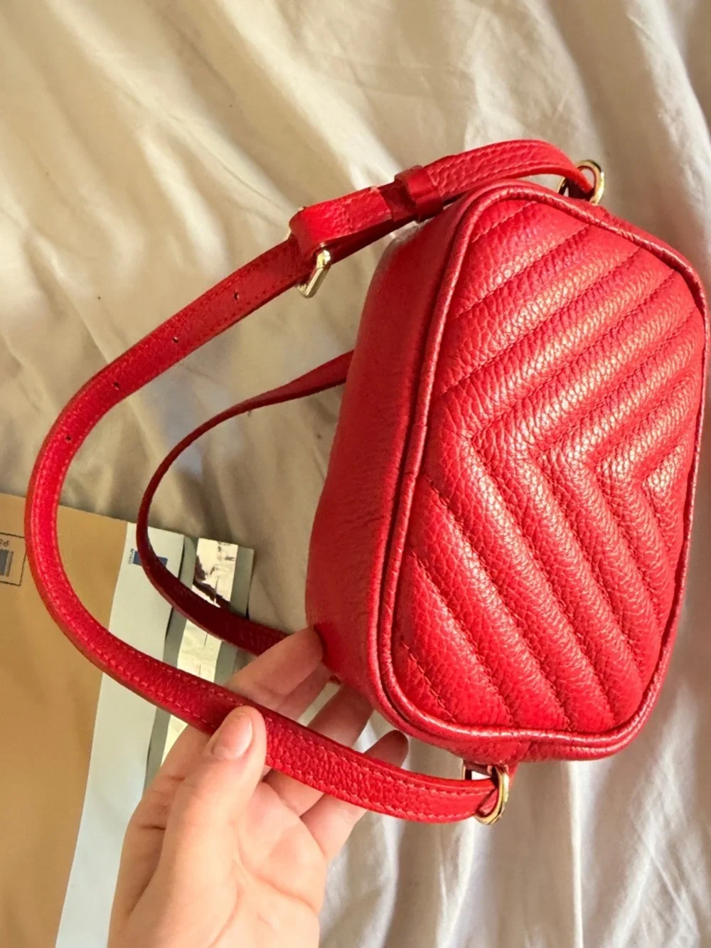 Max Mara interest leather small Quilted Crossbody Bag - Women - Picture 7 of 15